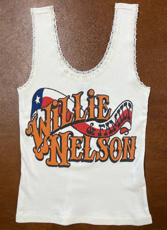Willie and Family Lace Tank chic tank top