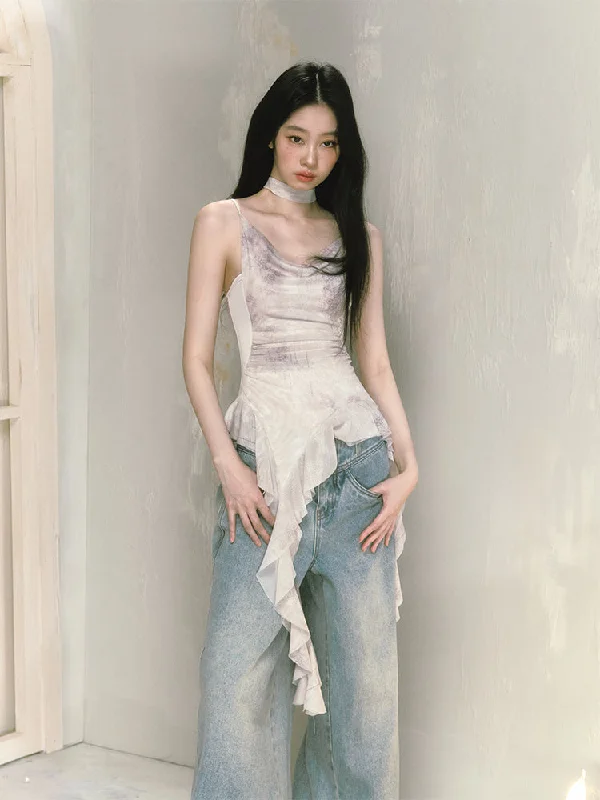 Flower Shadow Irregular Wood Ear Edge Camisole/Skirt/Cardigan SAL0058 Beaded Cardigan Sequined Faux Fur Flower Shadow Irregular Wood Ear Edge Camisole/Skirt/Cardigan SAL0058 Beaded Cardigan Sequined Faux Fur