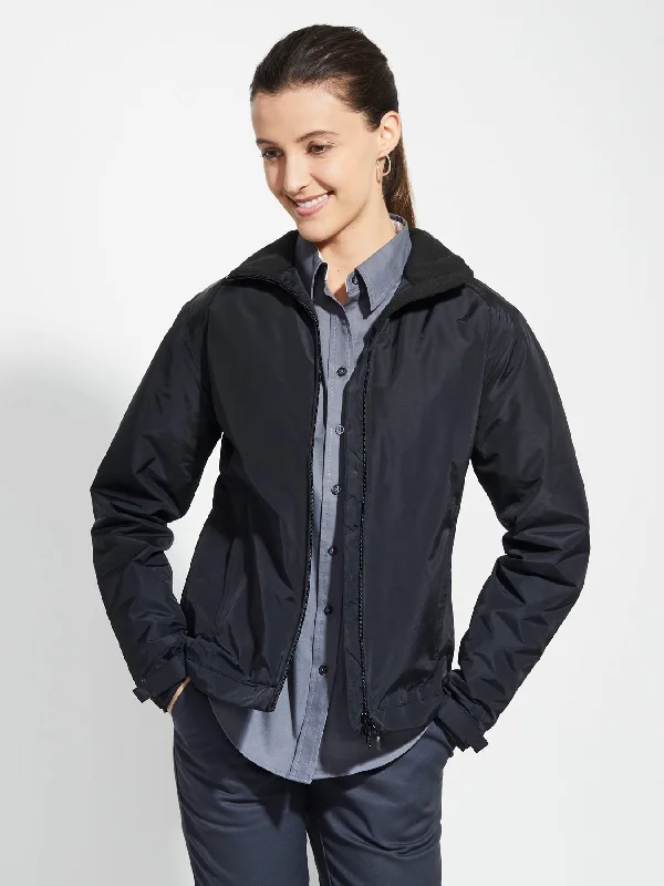 Ladies' Challenger II Jacket - True Black Anorak Shell Jacket Lightweight Jacket