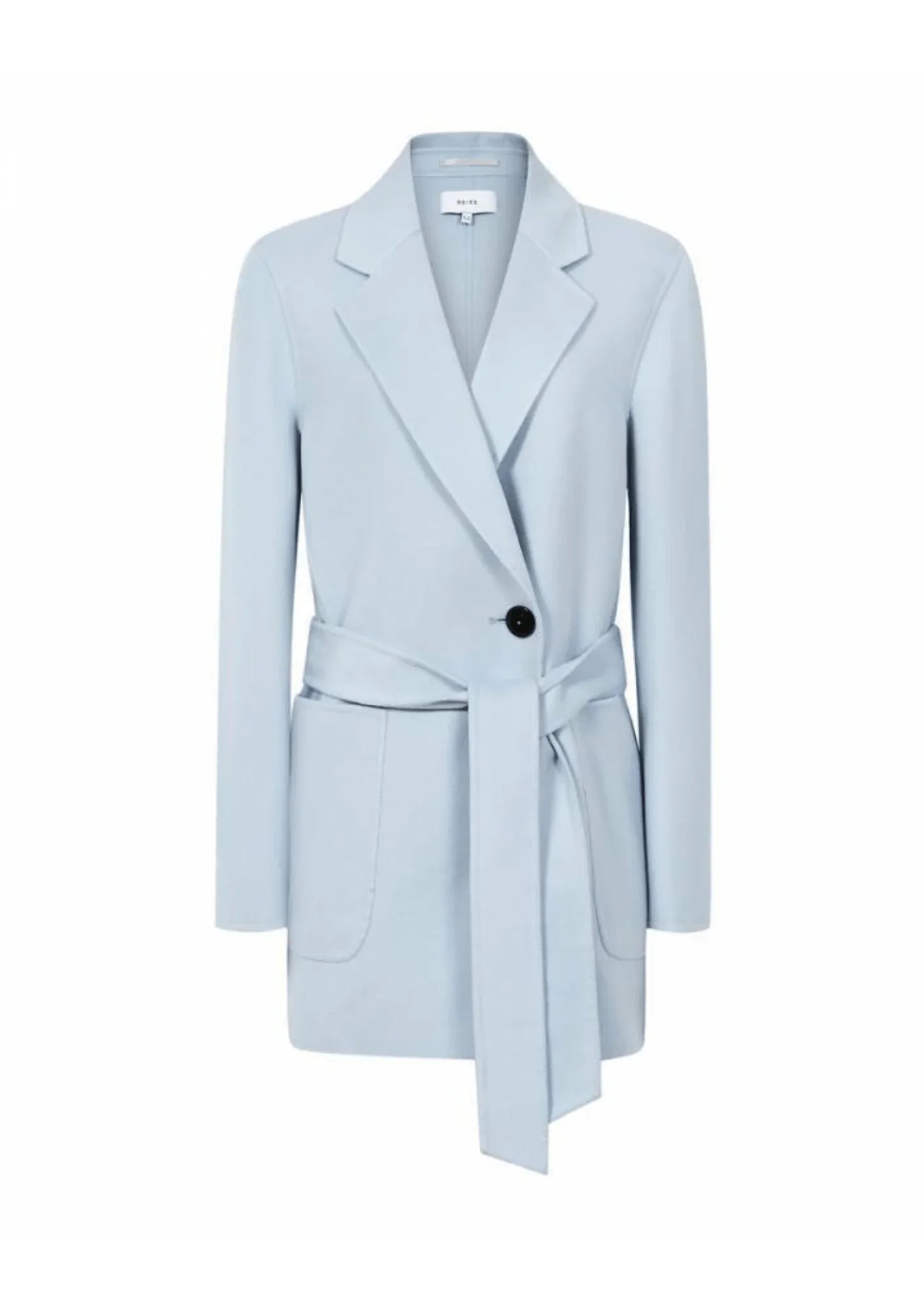 LIGHT BLUE COAT Hooded Caped Scarf