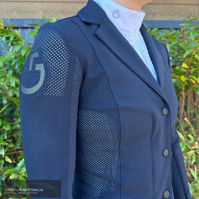 Cavalleria Toscana 'REVO Perforated Light Tech Knit Zip' Womens Competition Jacket Herringbone Jacket Checkered Jacket Solid Jacket