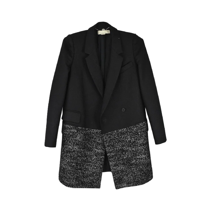 Stella McCartney Pea Coat - Women's 38 Cuffed Rolled Raglan