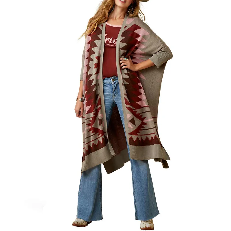 Ariat Women's Serape Style Cardigan Neon metallic Matte