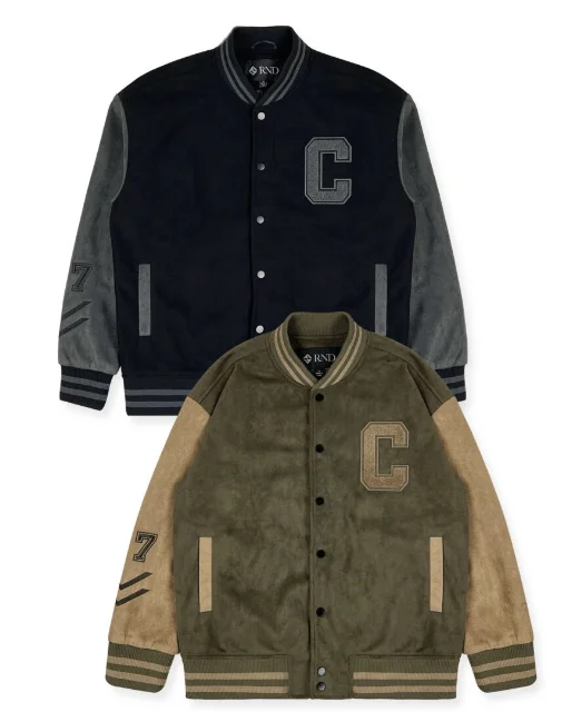 Boys Suede Varsity Jacket (24/Case) Nylon Fabric Polyester Fabric Spandex Fabric