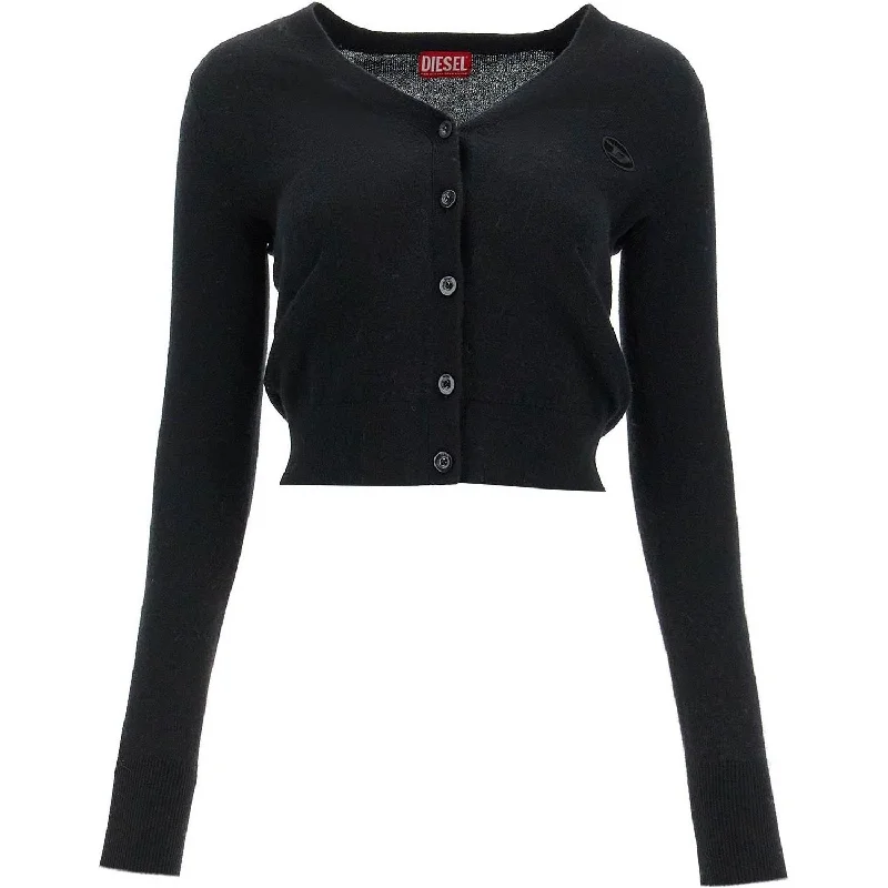 Diesel wool and cashmere cardigan Chenille Brocade Lace