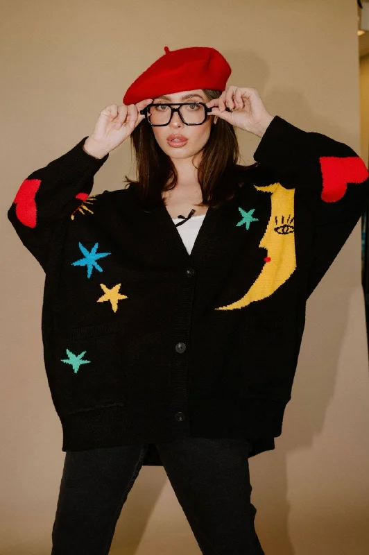 Child of the Universe Oversized Cardigan Cardigan Knitwear Sweater