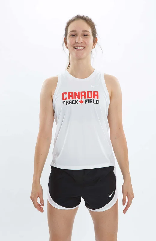 Women’s Nike Canada Track & Field Miler Racer Tank comfortable tank top