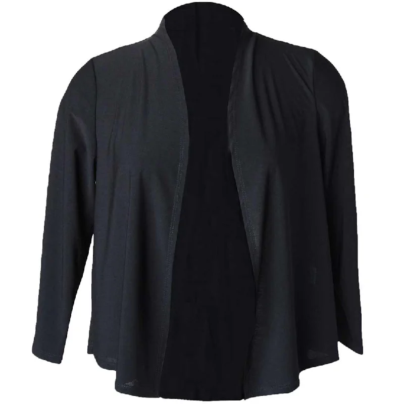 Keren Hart Women's Cropped Open Front Cardigan Knit Fabric Woven Fabric Fleece Fabric Keren Hart Women's Cropped Open Front Cardigan Knit Fabric Woven Fabric Fleece Fabric