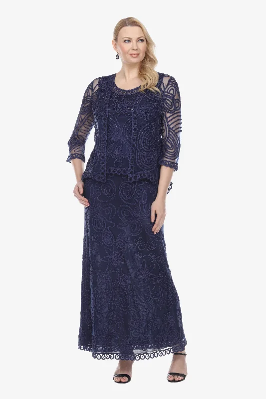 Soulmates 1506 Classic Soutache Lace Jacket Top and Skirt Set Cardigan Sweater Pullover Soulmates 1506 Classic Soutache Lace Jacket Top and Skirt Set Cardigan Sweater Pullover
