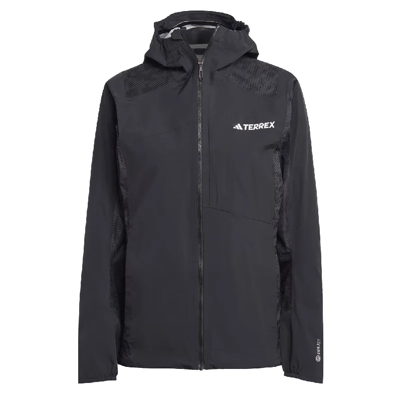 Adidas Terrex Womens Xperior Hybrid Rain.Rdy Jacket Black Denim Jacket Leather Jacket Suede Jacket