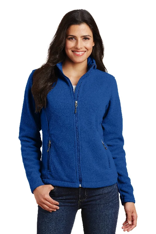 Ladies' Essential Full Zip Fleece Jacket - True Royal Fitted Jacket Loose Jacket Oversized Jacket