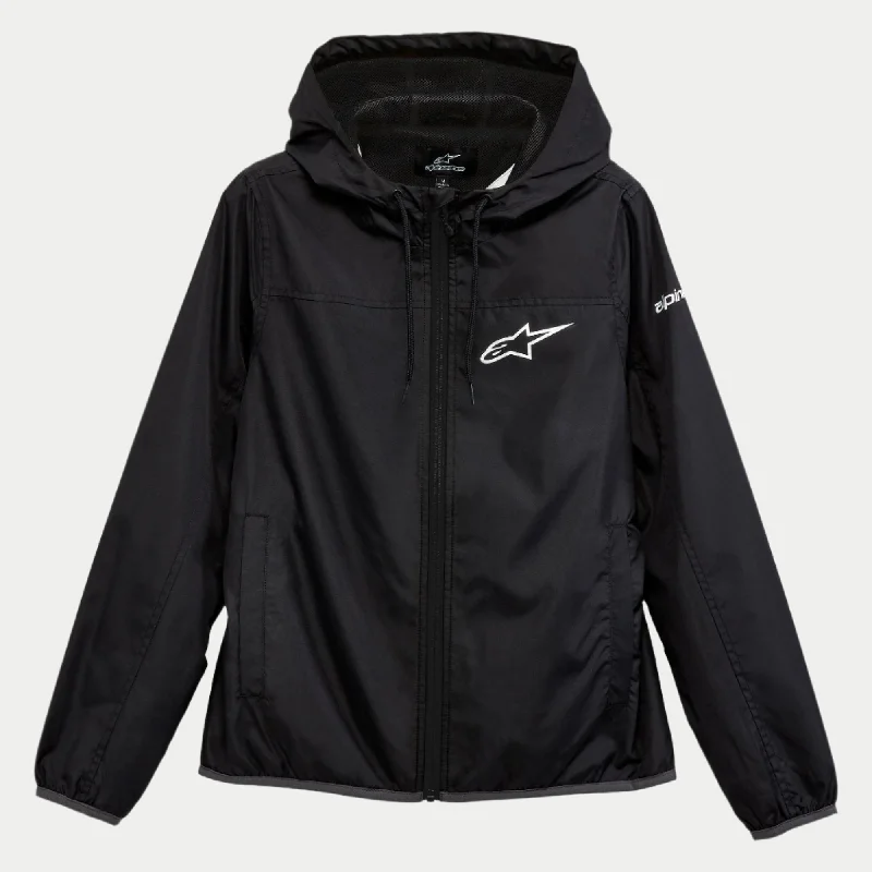 Women Treq Windbreaker Jacket Front Pockets Side Pockets Patch Pockets