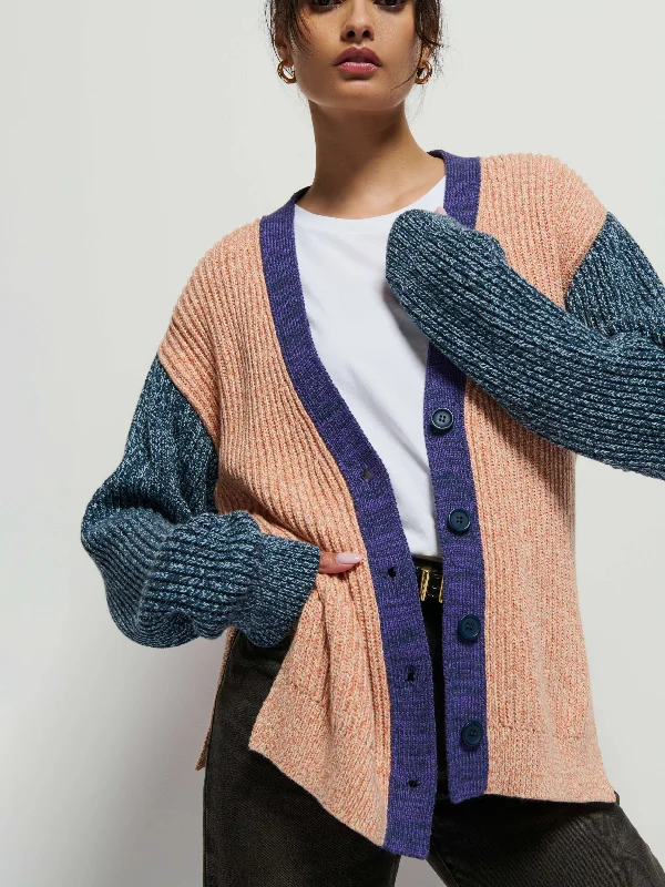 Sadie Cardigan Lace Blend Ribbed Blend Corduroy Blend