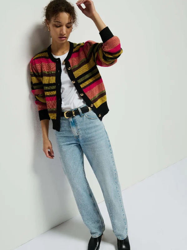 Carmela Cardigan Satin Blend Silk Blend Wool Blend