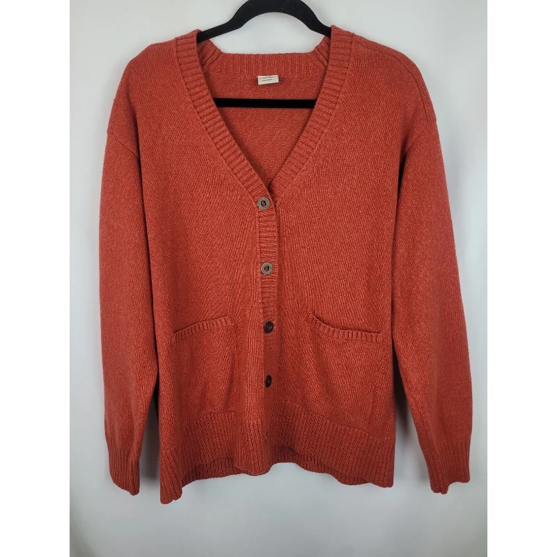 Niko And... Unisex Orange Burnt Orange Cardigan Sweater Sz Womens Large Mens Med Modern Contemporary chic Niko And... Unisex Orange Burnt Orange Cardigan Sweater Sz Womens Large Mens Med Modern Contemporary chic