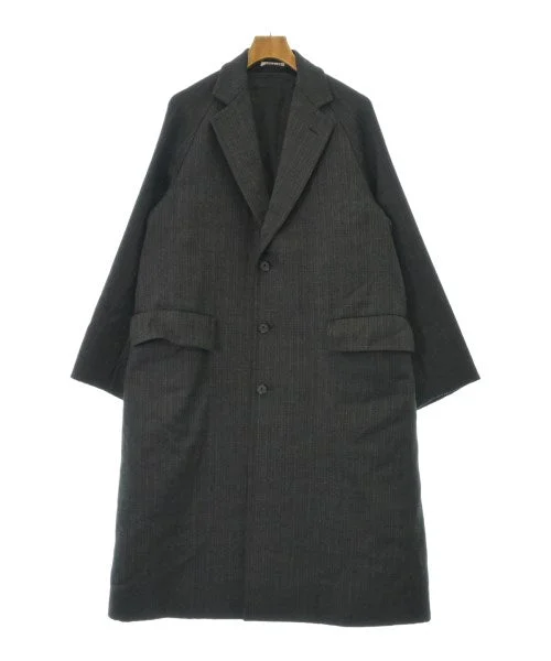 AURALEE Chesterfield coats Bomber Denim Leather