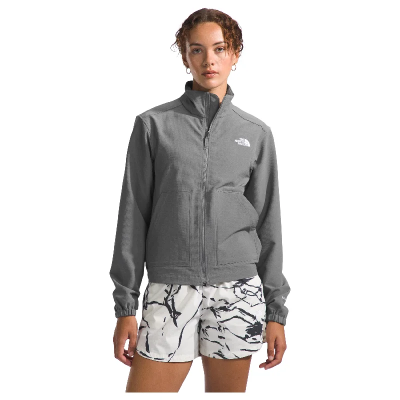 The North Face Women's Willow Stretch Jacket in Smoked Pearl Faux Fur Jacket Real Fur Jacket Shearling Jacket