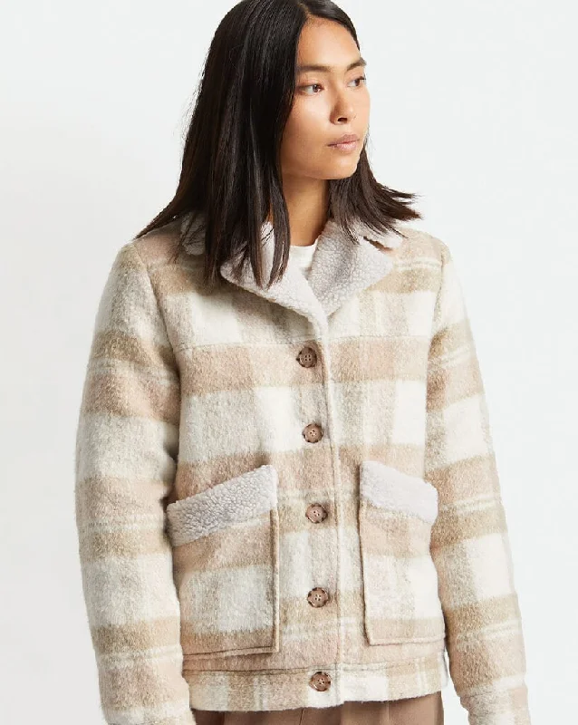 Nouvelle Coat Solid Print Jacquard
