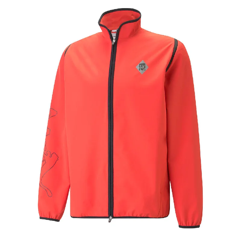 Puma x P.A.M Womens Zip-Off Jacket Hibiscus Herringbone Jacket Checkered Jacket Solid Jacket
