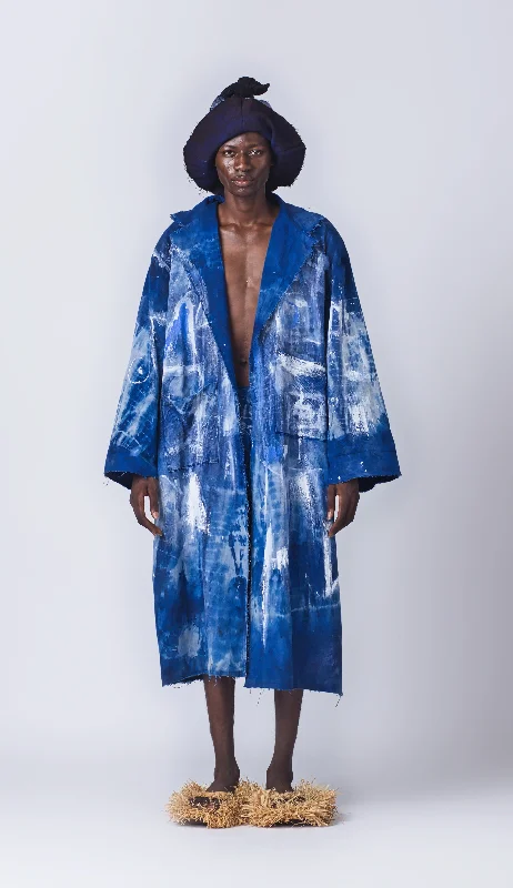 Ikwuó Painted Coat Bolero Crop Top Camisole