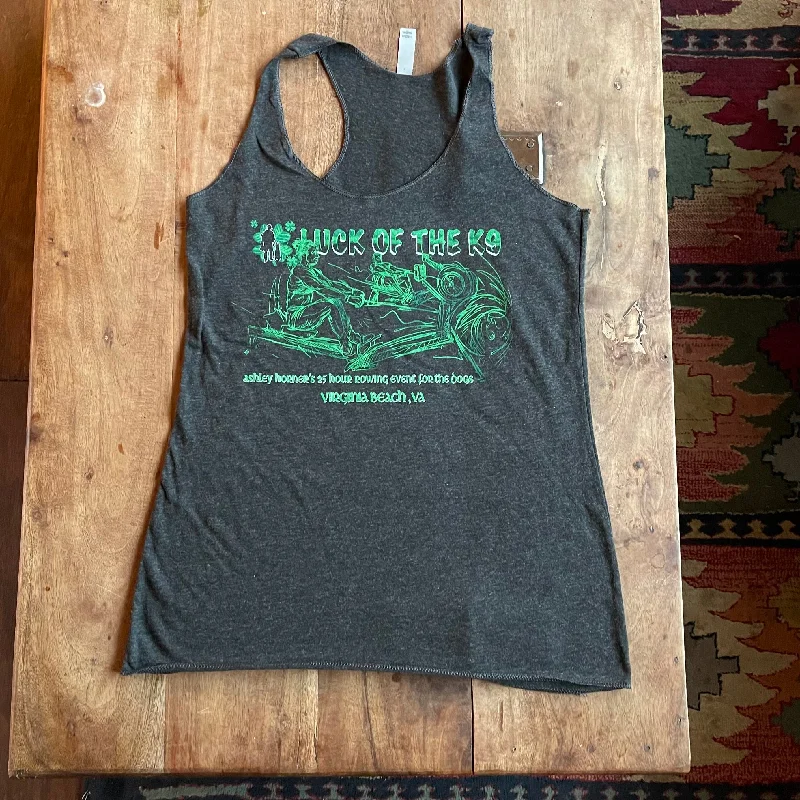 Luck of the K9 Womens Tank - 2024 glitter tank top