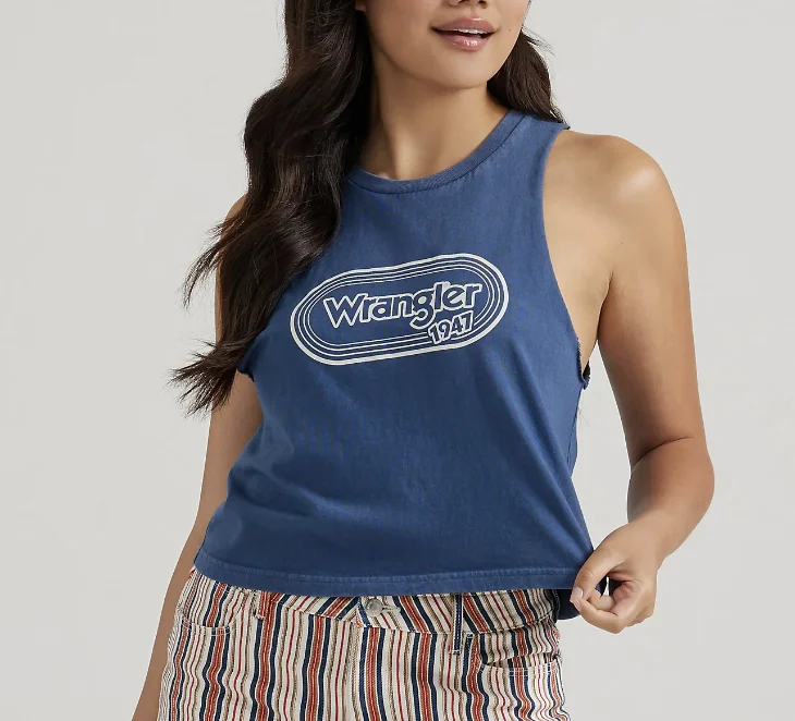 Festival Tank - Dark Denim breathable tank top