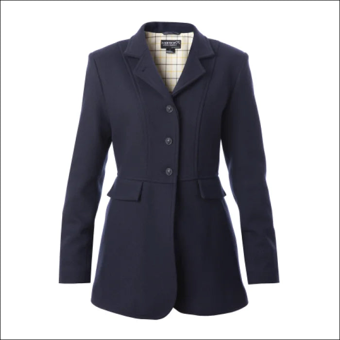 Equetech Ladies Hunt Wool Coat - Navy Down Puffer Quilted