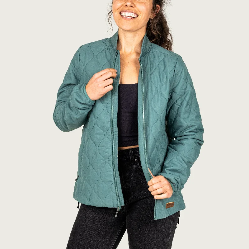 Women's Barnwell Puff Jacket Zippered Jacket Buttoned Jacket Snapped Jacket