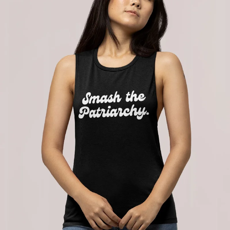 Smash The Patriarchy | Women's Muscle Tank activewear tank top
