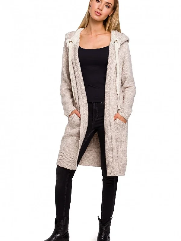 Cardigan Moe Front Pockets Side Pockets Patch Pockets