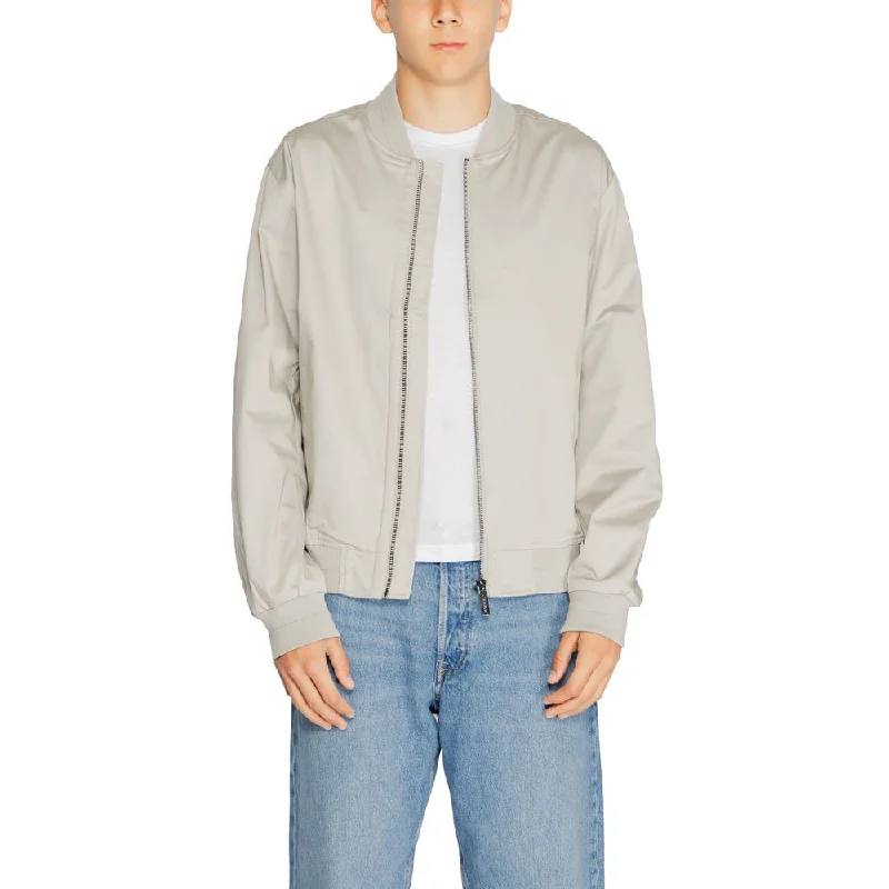 Gray Organic Cotton Jacket Oversized Jacket Tailored Jacket Straight Jacket