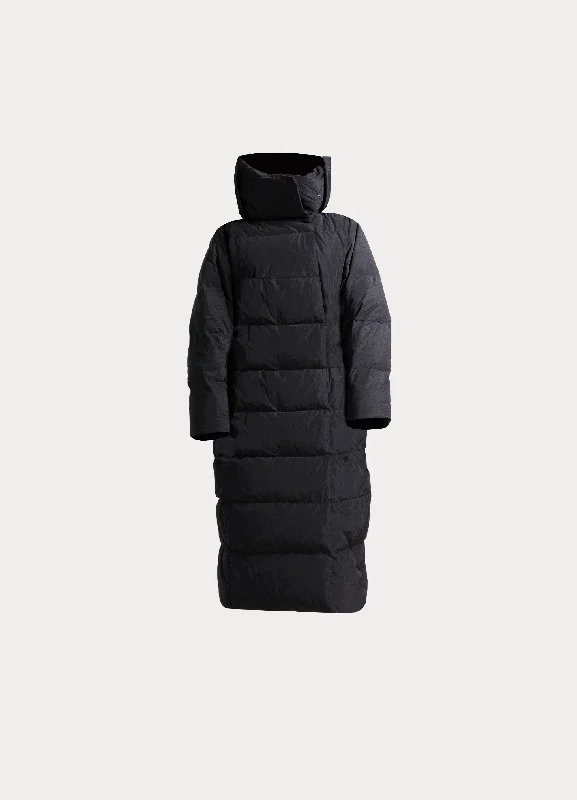 Konye Puffer Coat Pleated Ruffled tiered