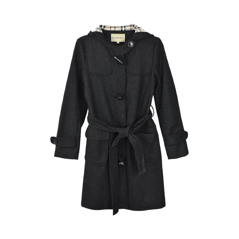 Burberry Coat - Women's M Striped Polka Dot Floral