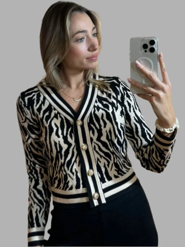 Agni Cardigan Iron Safe Non-Iron Wrinkle Free