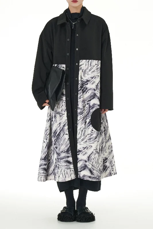 Shadow Dance Trench Coat Dress Sleeveless Short Sleeve Long Sleeve
