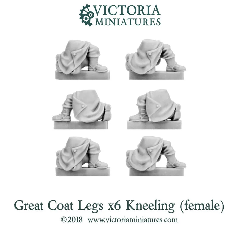 Great Coat Legs Kneeling (female) Stand-Up Roll-Neck Turtle