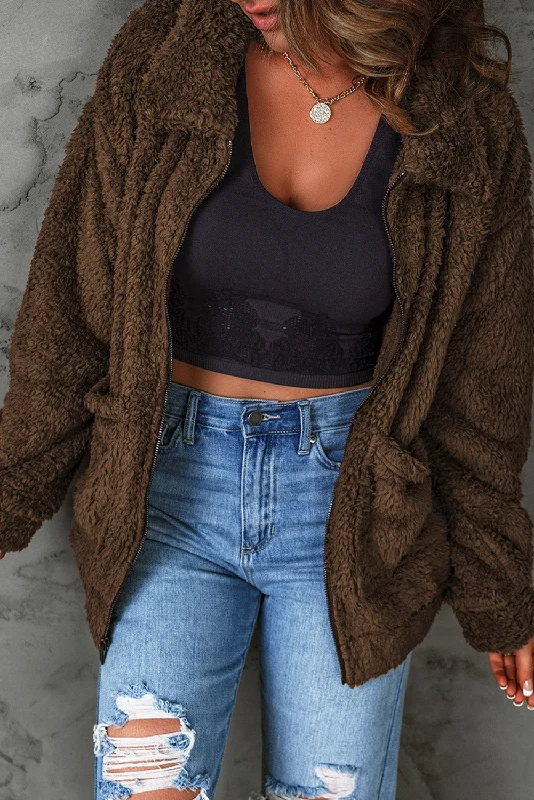 Stylish Teddy Coat Fleece Down Feather