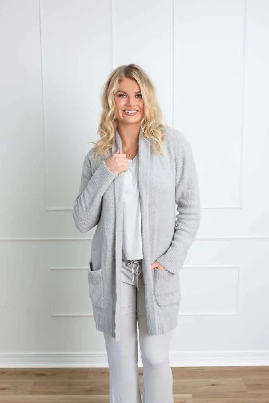 Faceplant Bamboo Plush Midi Cardigan Crew Neck V-Neck Turtle Neck