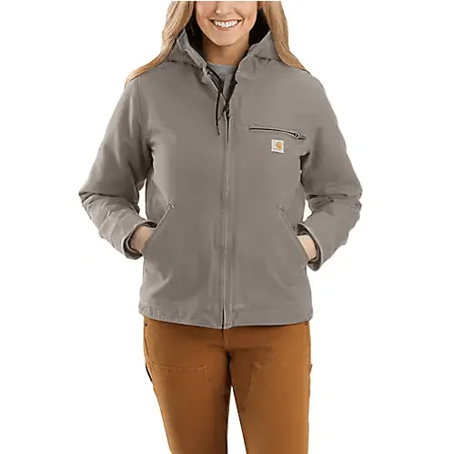 Carhartt Women's - Washed Duck Sherpa Lined Jacket Anorak Shell Jacket Lightweight Jacket Carhartt Women's - Washed Duck Sherpa Lined Jacket Anorak Shell Jacket Lightweight Jacket