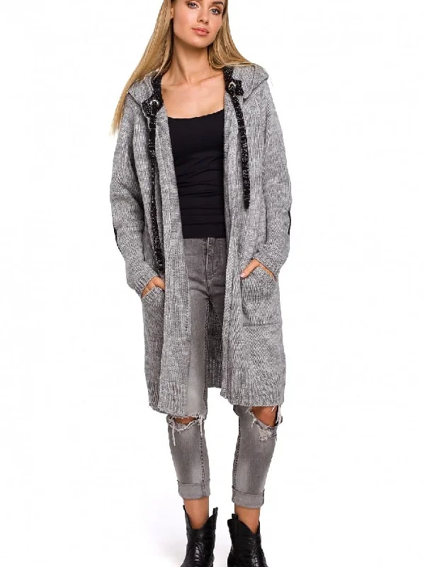 Cardigan Moe Zippered Front Buttoned Front Snap Front