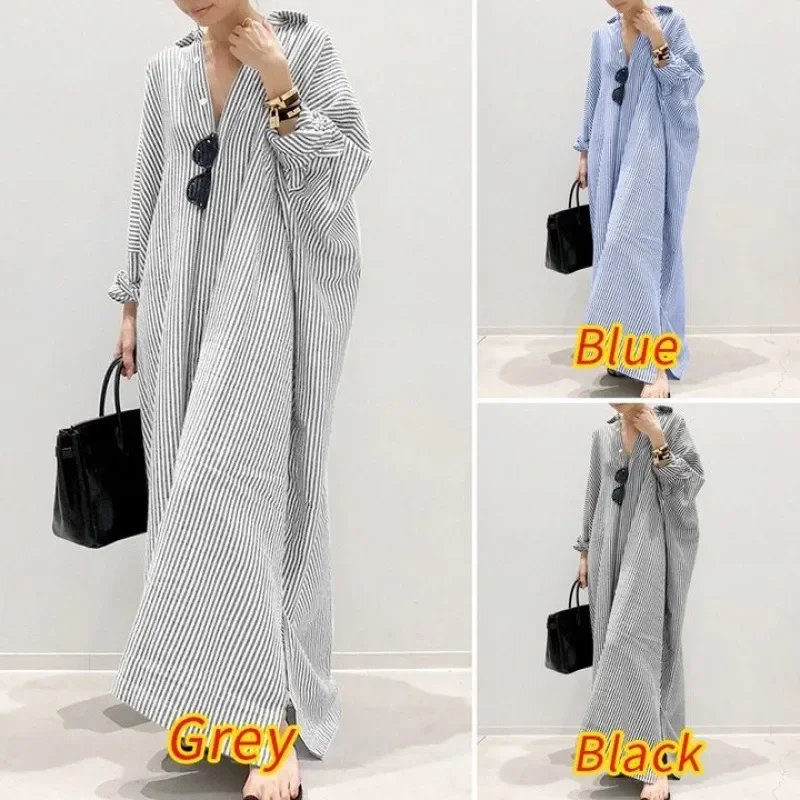 Women Ramadan /Eid Fashion Casual Loose Stripe Cardigan Long Sleeve Maxi Dress Chenille Blend Fleece Blend Nylon Blend Women Ramadan /Eid Fashion Casual Loose Stripe Cardigan Long Sleeve Maxi Dress Chenille Blend Fleece Blend Nylon Blend