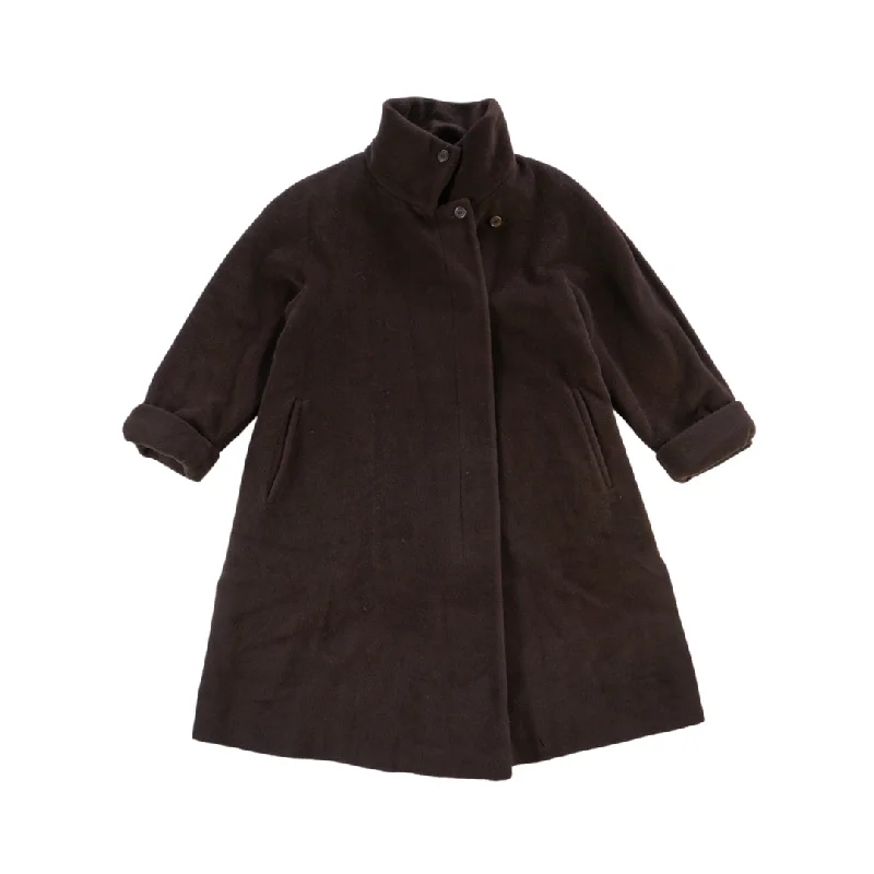 Max Mara Wool Coat - Women's 6 Chenille Brocade Lace