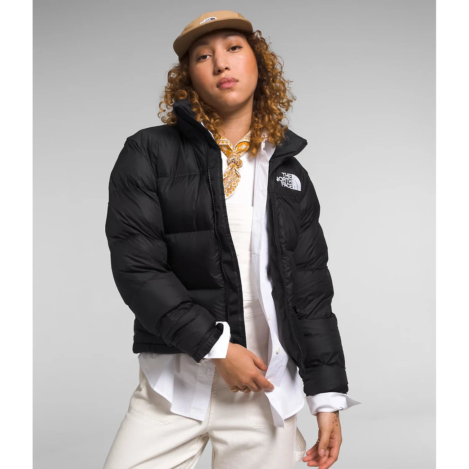 The North Face Women's 1996 Retro Nuptse Jacket In Recycled TNF Black Wool Jacket Cashmere Jacket Tweed Jacket