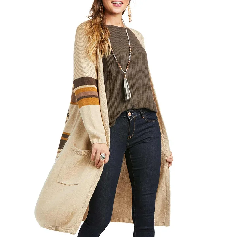Ariat Women's Rooftop Open Front Cardigan Seamless Knitted Crochet