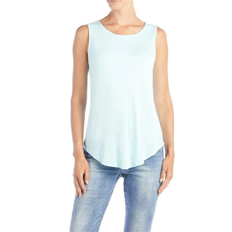 Erin Pleat Back Tank sheer tank top