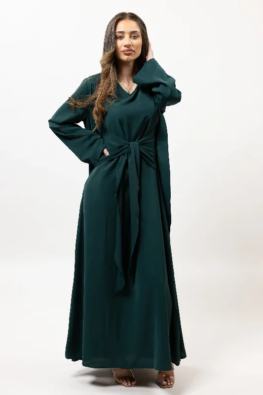 Cardigan Tia Tie Maxi Dress Set Soft Cozy Warm