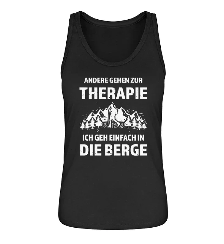 Andere gehen zur Therapie - Ich geh einfach in die Berge - Damen Organic Tanktop ivory tank top