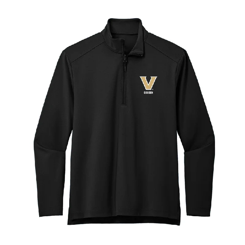 Vanderbilt - NCAA Women's Track & Field : Lena Gooden - Premium Quarter Zip Jacket Satin Fabric Silk Fabric Chiffon Fabric