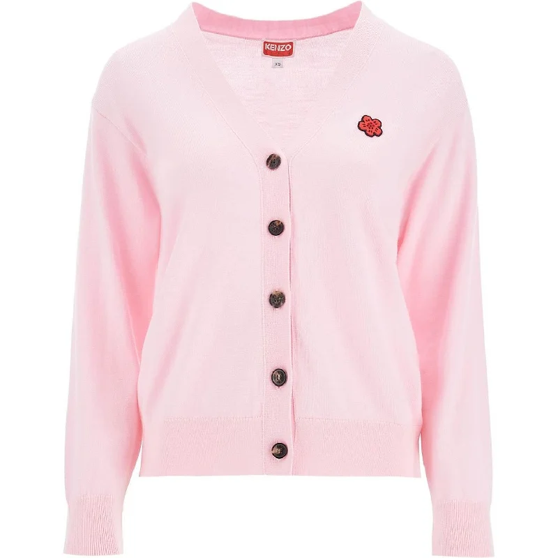 Kenzo lightweight wool cardigan Print Jacquard Patchwork
