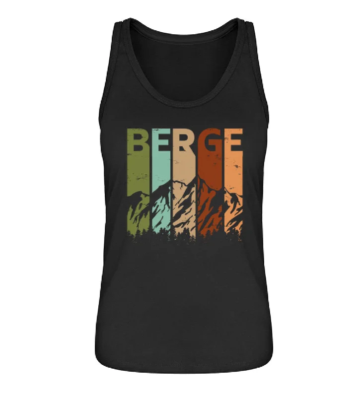 Berge - Vintage - Damen Organic Tanktop lime green tank